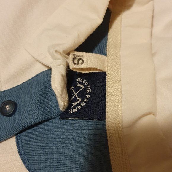 Bleu de Paname Rugby Polo - Horizon Blue & Ecru - Picture 8 of 10